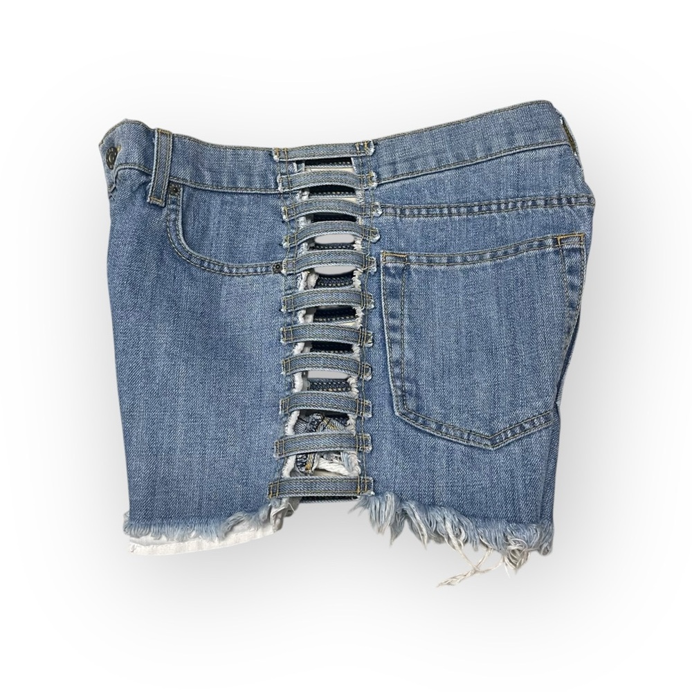 new LF Carmar ☆彡Cullen Open Ladder Side Denim Shorts ☆彡 Washed Denim ☆彡 28 - Picture 11 of 16